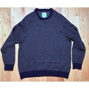 Fat Face Mens Navy Mix Round Neck Jumper Knit Sweater Size XXL Casual Heavy